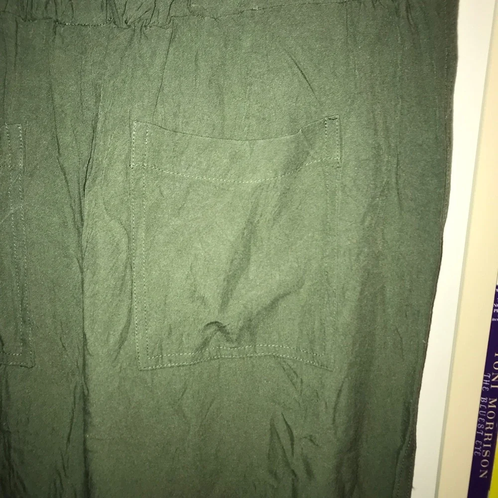 Madewell Army Green Pull On Jogger Pants - Picture 6 of 9